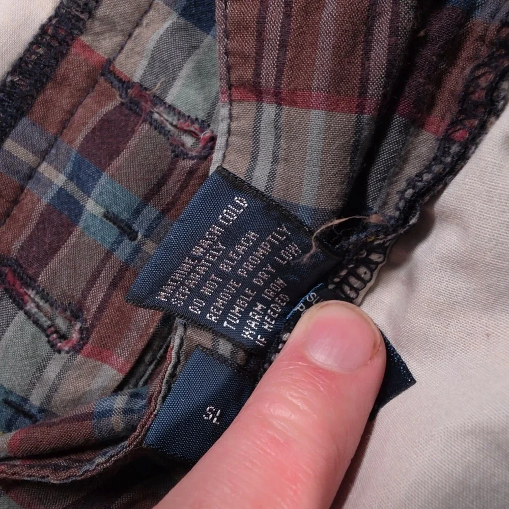 Polo Ralph Lauren Shorts Mens 34 Multicolor Plaid Chino Preppy Flat Front